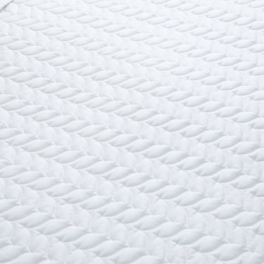 Luxury Cotton Quilted Bed Throw in Pure White